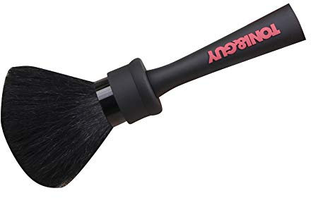 Barber Neck Duster Brush, Soft Cleaning Hairbrush with Long Handle, Salon Haircut Make Up Face Cleaning Tool, right for Hairdressers and Barbers