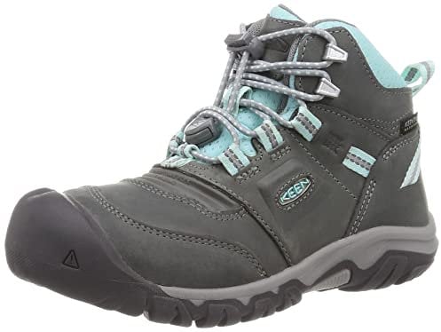 KEEN Ridge Flex Mid Height Waterproof Leather, Botas para Senderismo Unisex Adulto, Gris Azul Tint, 32 EU