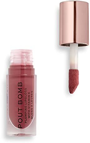 Makeup Revolution Revolution Pout Bomb Plumping Gloss Sauce Dusty Pink