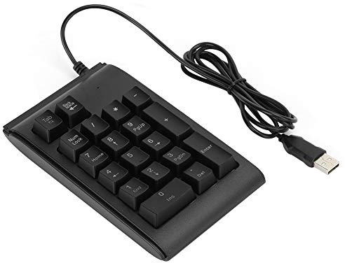 Sxhlseller Teclado retroiluminado USB Plug-and-Play Teclado numérico con Cable a Prueba de Agua Sensación mecánica Respiración Tricolor Negro(Negro)