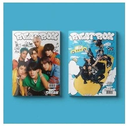 Dreamus NCT Dream SMK1450 Beatbox Fotoalbum 2. Umverpackung, gefaltetes Poster, extra Fotokarten, 190 x 260 x 7,5 mm