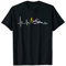 Mountainbike Herzschlag Herz EKG MTB Fahrrad Herzfrequenz T-Shirt