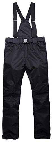 Saeohnssty Damen Skianzug Wasserdicht Winddicht Schnee Kleidung Ski und Snowboard Jacke und Hose Set Schwarz Hosen XXL
