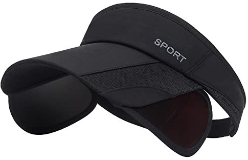 SEAUR Sport Visor Cap Damen Golf Tennis Kappe mit Verstellbar Groß Schirm Outdoor Sonnenhut Sonnenschutz Schirmkappe für Sommer Joggen Radfahren Angeln