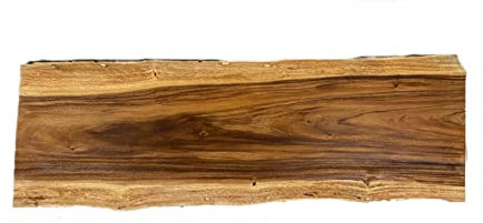 Nature LOUNGE Holzplatte aus Tropenholz - Massivholz Platte Bohlen Tischplatte Holz (Platte 5-137x103x7,5 cm)