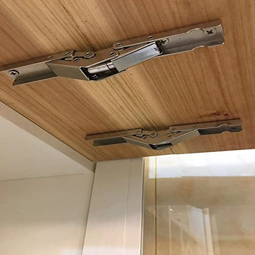 90-Degree Folding Door/Shelf Hinge, Hidden Bracket, Table Holder, Furniture (2-Piece)