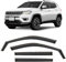 CLIM ART Incasso Deflettori antiturbo Compatibile con Jeep Compass SUV 2016-2025 - Accessori Auto - Deflettori finestrini - Deflettore Aria Auto - Protezione Meteo - Facilità di Installazione -4Pz S