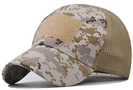 QIFLY Unisex Adjustable Snapback Cap Herren Damen Verstellbar Usa Baseball Cap Usa Flag Patch Military Army Cap Baseball Cap Adjustable Trucker Hat