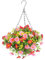 MAGICLULU 1Pcs Artificial Hanging Plant in Basket Hanging Flowers in Basket for Patio Home Courtyard Decoration
