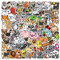 105Pcs Cute Animal Stickers Colorful Vinyl Cartoon Aesthetic Waterproof Stickers for Laptop Luggage Suitcase Book Bike Bicycle Skateboard Guitar Phone Scrapbook Stickers for Children Kids Girls Boys