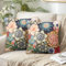 Chicamy 2er Set Böhmischen Kissenbezug 45x45 Indische Kissenhülle Dekorativ Hippie Mandala Blume Muster Kissenbezüge Leinen Dekokissen für Sofa Home Orientalische Dekor Herbst Winter