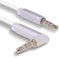 REY Cable Jack Macho Acodado, Oro, 4 Polos Audio Micro 3,5mm TRRS, 1M
