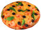 Acunny Pizza Decke Rund, Decken Pizzakissen Pizza karton lustige Kissen Cookie Kissen Coole Kissen