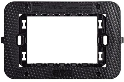 AVE SUPPORTO SMART44 NERO CON VITI 3MODULI 44A03SM