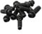 Set of 10 Wire Cable Sleeves for Power Tool Cables Rubber Strain Relief Cord Boot Connector(5mm - black)