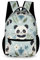Treer Wasserdicht Rucksack Kinder, 3D-Panda Schulrucksack für Kinder Groß Nylon Kinderrucksack Mädchen Jungen Kindergartenrucksack Schulranzen für 3-14 Jahre (Lächelnder Panda,43x32x15cm)