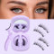 JIMIRE Soft Magnetic Half Eyelashes with Applicator - Reusable, Comfortable Magnetic Eyelashes - No Glue, No Eyeliner Needed - Wispy Cat Eye Style
