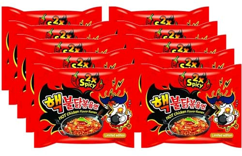 Kennenlernbox 10er Buldak Box | SAMYANG Hot Chicken Ramen Combo | 10er Pack 2 x Spicy |