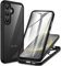 CENHUFO für Samsung Galaxy S24 Plus Hülle, 360 Grad Schutzhülle mit eingebautem Displayschutz Robust Stoßfest Panzerhülle Bumper Cover Case Handyhülle für Samsung Galaxy S24+ / S24 Plus 5G -Schwarz