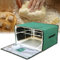Rusopobe Caja de fermentación de Pan eléctrica, Caja calentadora Plegable para fermentación de Pan de Masa Madre, Caja fermentación de Masa con Control de Temperatura(Green,45 * 40 * 32cm)