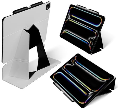 MOFT Hülle für 11'' iPad Pro (M4 2024), Schlanke Schwebender Folio Hülle iPad Ständer mit Bleistifthalter, 4 Verstellbare Winkel, MOVAS Veganes Leder, Auto Weck/Schlaf (Neblige Bucht)
