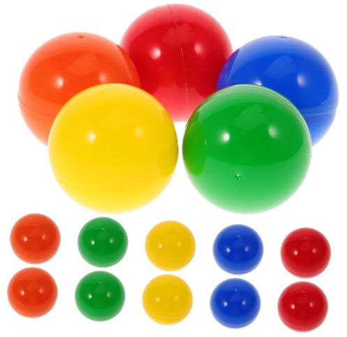 VICASKY 50 Stück Bälle Für Festivalveranstaltungen Glückstickets Bälle Befüllbare Spielbälle Bälle Für Bällebäder Rosa Befüllbare Tombola Bälle Kompakter Hohlball Mini