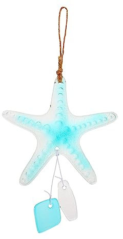 TINEASUR Glas-windglocke Ozeanischer Stil Mit Dekorativem Windspiel Robusten Saiten Und Hochwertigem Glasmaterial Für Zarte Melodien Und Home Dekoration