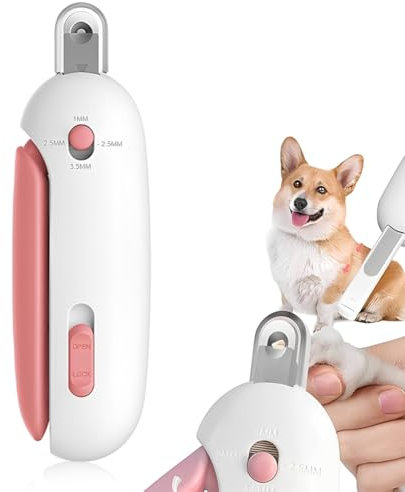 LAJUP Tondeuse À Ongles Pour Animaux Domestiques Avec, Professionnel Coupe Griffes Animaux De Compagnie Protection Contre Les Éclaboussures, Pour Les Animaux De Petite Et Moyenne