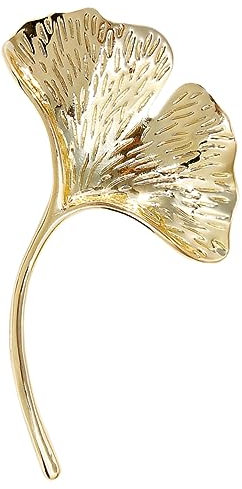 ROMISBABA Ginkgoblatt-anstecknadel Broschenschmuck Aus Legierung Emaille-anstecknadel Für Damen Stoffnadel Mit Ginkgoblatt-design Kragennadelbrosche Zum Verzieren Von Hemden Hüten Und Handta