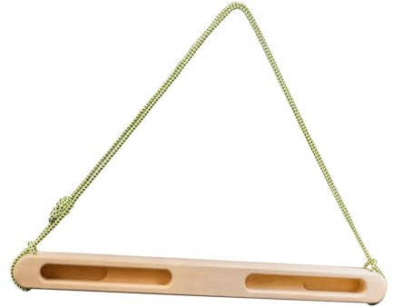 Kletter-Hangboard aus Holz – Fingerkraft-Trainingsgerät für Zuhause, Fitnessstudio, mit Seil, 50 cm