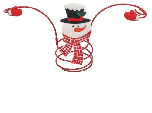 GLFLOW Holiday Wine Bottle Holder, Christmas Metal Wine Bottle Holder With Santa And Snowman, Decorative Wine Glass Organizer For Home Bar, Red(bracket snowman)