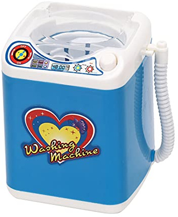 OPPWONG Pink Mini Electric Washing Machine for Makeup Tools Cleansing Children Toy Gift 3.9 * 3.1 * 4.3in (Blue)