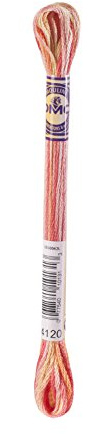 DMC 417F-4120 Color Variations Six Strand Embroidery Floss, 8.7-Yard, Tropical Sunset
