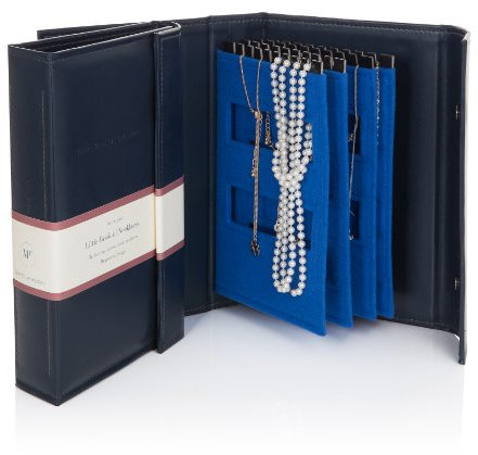 Book of Necklaces BLUE - Little A Book for Keeping Your Necklaces Tangle-free and Safe!