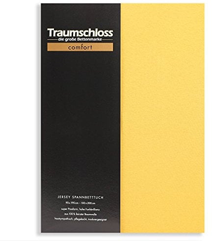 Traumschloss Spannbetttuch »Comfort« 100% Baumwolle | Edel-Jersey | bügelfrei | Gold | 180-200x200cm