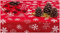 GOLDMAR Weihnachtstischdecke Fleckenresistente Schmutzabweisend Zweiseitig Tischdecke Weihnachten Advent - Polyester Rot Grau Elegante Weihnachtstisch Deko (150x250 cm, Rot)