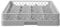 HENDI Dishwasher basket for glassware, 500x500x(H)104 mm