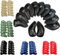 Golf Club Headcovers Iron Synthetic Leather Deluxe Value 12 Pack Color Green, Golf Head Covers with Number Printed Durable Light for Men Women Fit All Iron Clubs (Green)