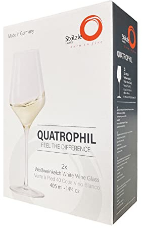 Stolzle Lausitz Quatrophil Weißweinglas, 2 Stück