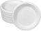 Ecorigin Platos desechables y ecológicos de caña de azúcar. Pack de 200 Unidades y 18 cm. Compostables y biodegradables.