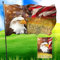 Lyiukz Vintage Amerikanische Flagge Glatzenadler, 90 x 150 cm, 1776 We The People Flagge 4. Juli Gedenk-Unabhängigkeitstag USA-Freiheitsflaggen Outdoor Indoor Dekorationen mit Messingösen