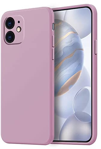 HONLEN Hülle für iPhone 11 Schutzhülle Case, (6.1 Inches) Liquid TPU Silicone Handyhülle mit Fallschutz Silikon Cover Gras lila