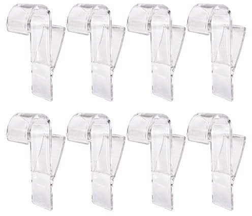 NINVVS 8 Pieces Bathroom Radiator Hooks, Family Towel Rack, Plastic Hook Accessories, Transparent, No Drilling Required