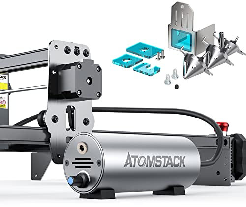 ATOMSTACK Air Assist-Set 30 l/min ajustable soporte de aire para grabado láser máquina de corte, hacer que el filo sea más limpio y liso