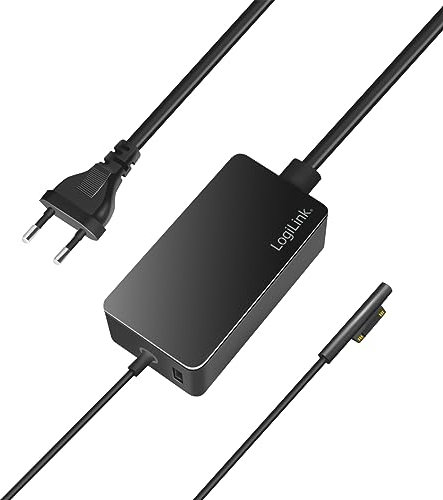 Ladegerät/Netzteil mit 65 W für Surface Laptop, Surface Pro, Surface Go, Surface Book, extra USB-Port
