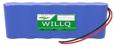 WILLQ Wiederaufladbarer Ersatz-Lithium-Ionen-Akku 6,4V 6Ah 12Ah 18Ah 24Ah 30Ah LiFePo4-Akku mit Kabel für elektrisches Spielzeug, Solarbeleuchtung, Backup-Batterie,6.4v 18ah a