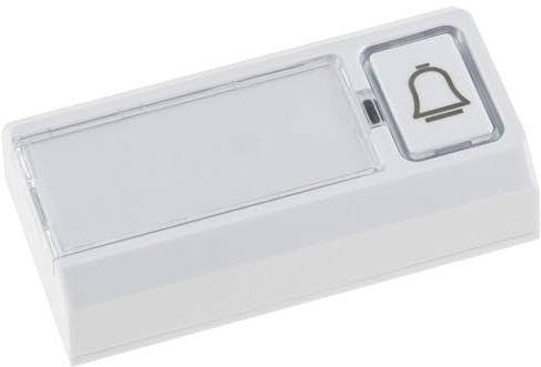 ChiliTec Funkklingel Taster mit Beschriftungsfeld IP55 Innen Aussen Aufputz Funksender für Pilota Porta Batteriebetrieb bis 150m Reichweite