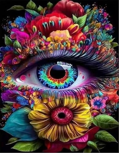 QUANMAITONG Diamond Painting Erwachsene,Diamant Painting Bilder Erwachsene,DIY Damond Painting Bilder Wand Dekor Daiments Painting Erwachsene Diamanten Painting (Augen)