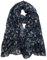RIIQIICHY Schals Tücher für Damen Halstuch Damen Schal Tuch Navy blau Halstücher Frühling Sommer Herbst Winter Leichter Dünn Groß Schal Blattmuster Kopftuch