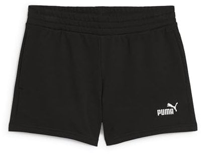 PUMA Damen ESS Small No. 1 Logo 4'' Shorts TR Gestrickte Shorts, PUMA Black, XL